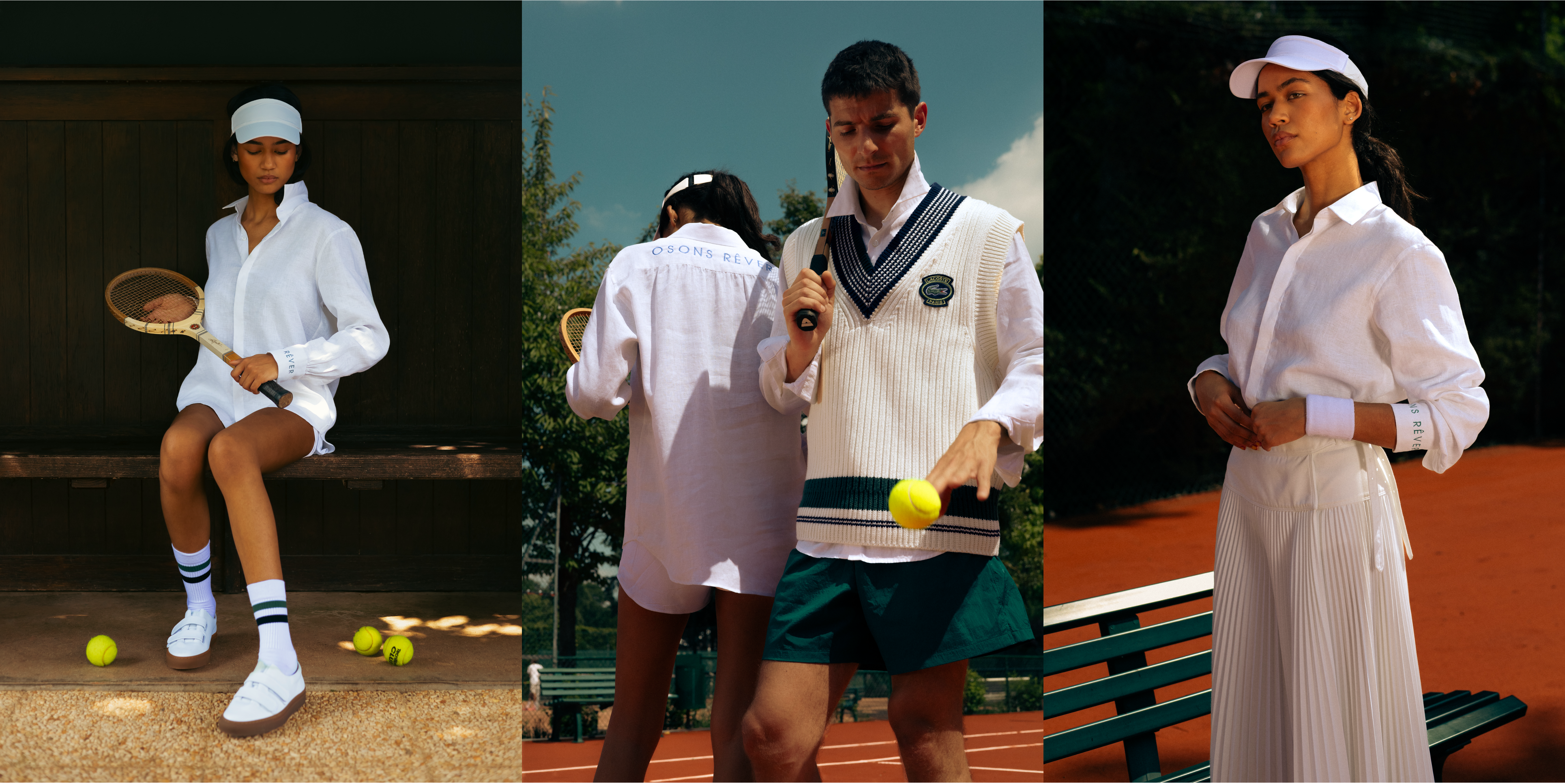 Mannequins portant des chemises de luxe blanches