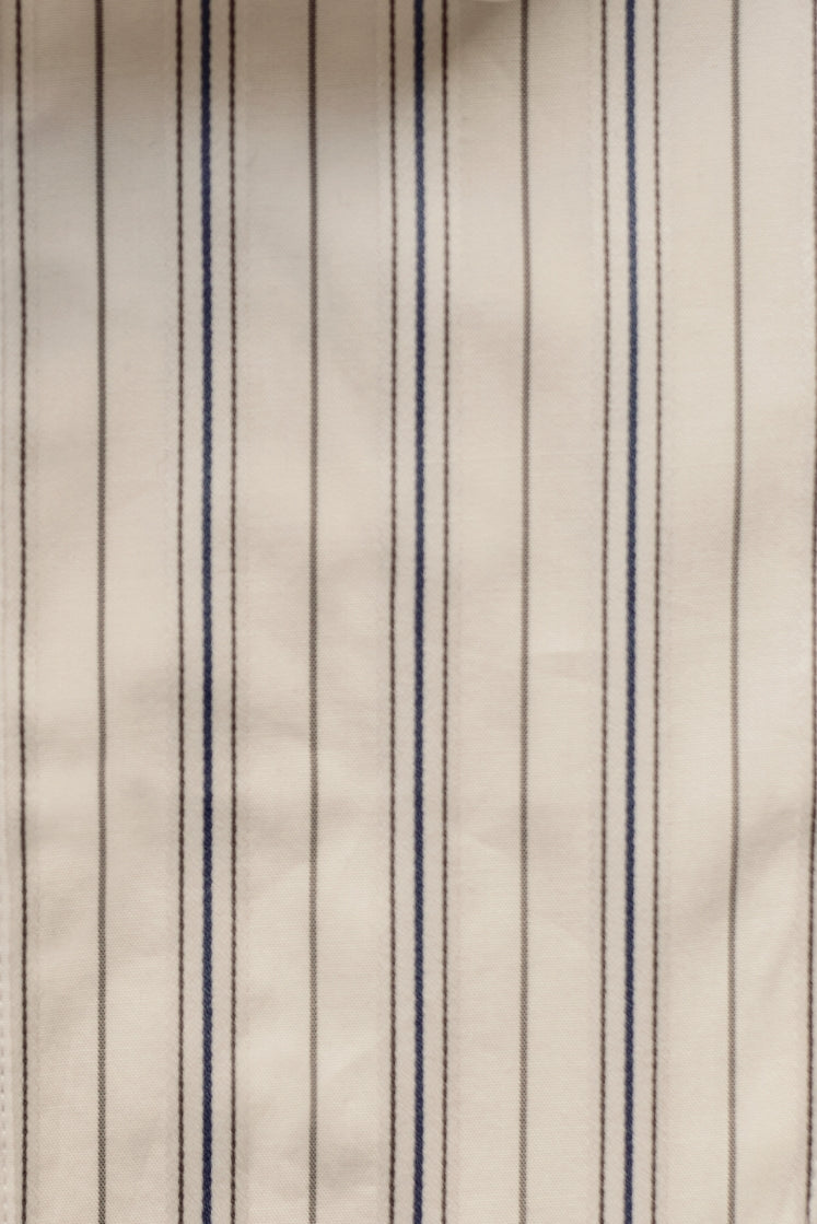 PRÉCIEUSE Blue & Gray Striped Shirt