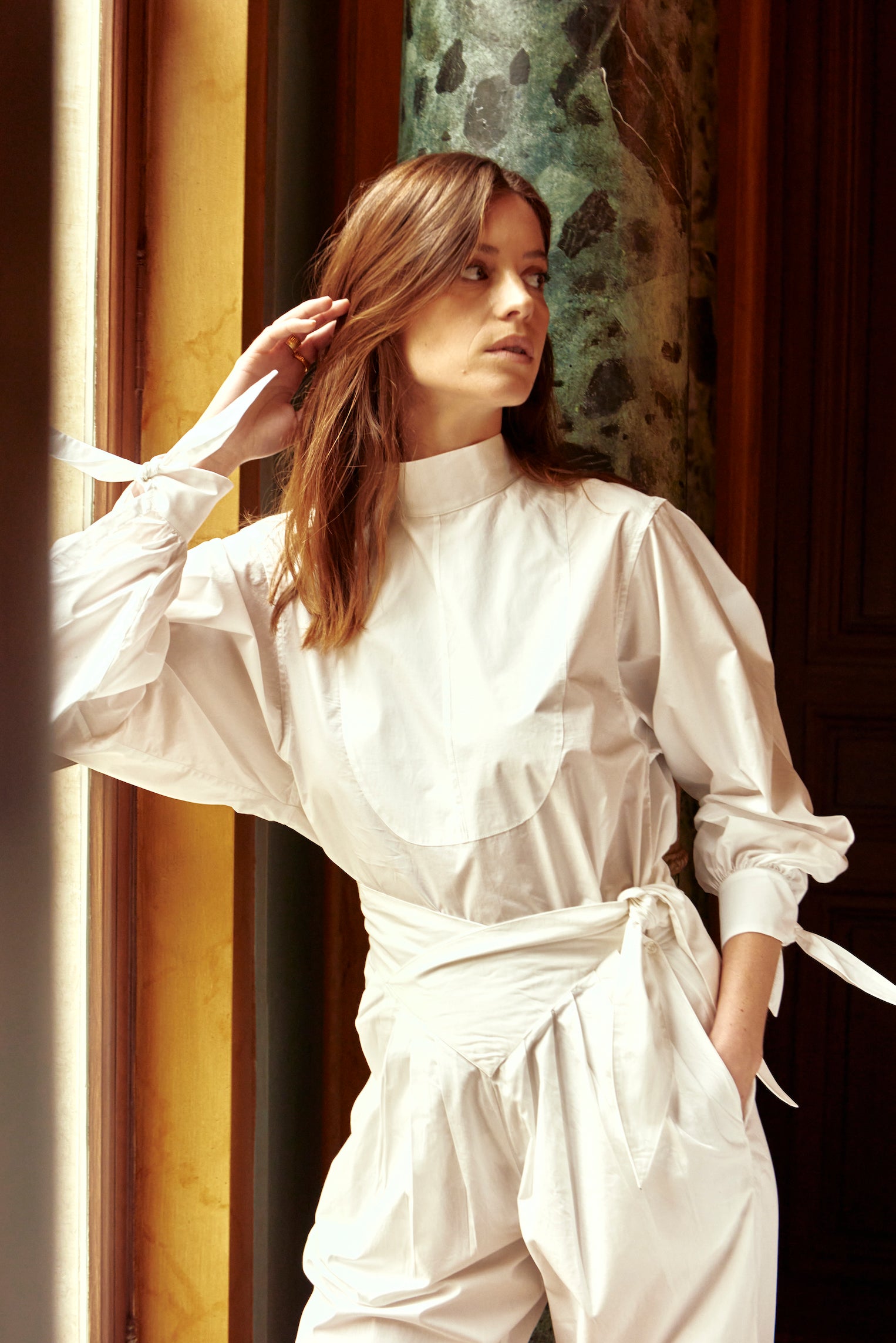 Blouse Chemise Femme Soie Blanche Chemisier Blanc Chemise Longue