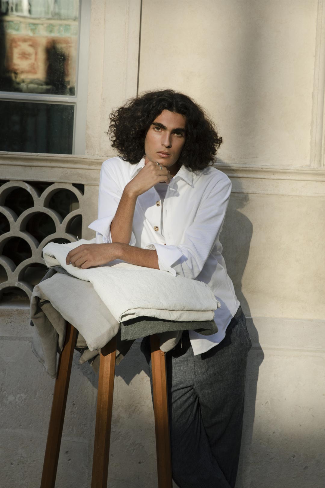 JOUR Velvet Overshirt