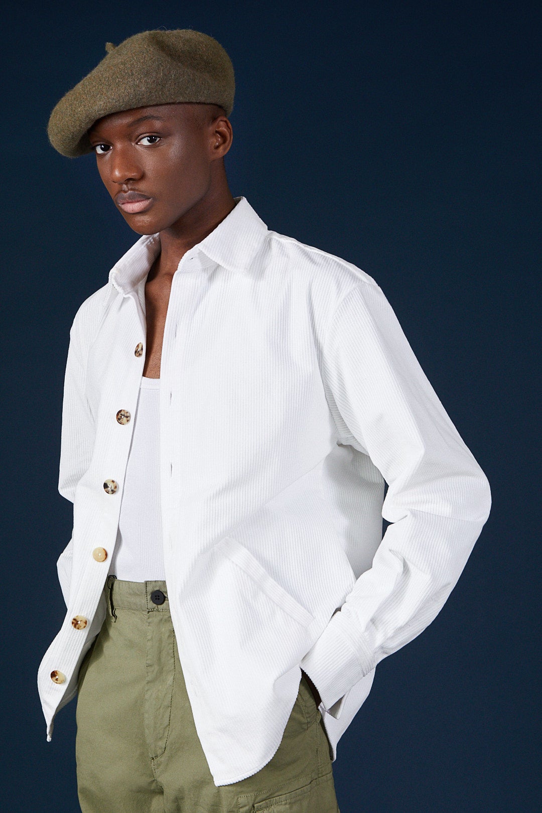 JOUR Velvet Overshirt