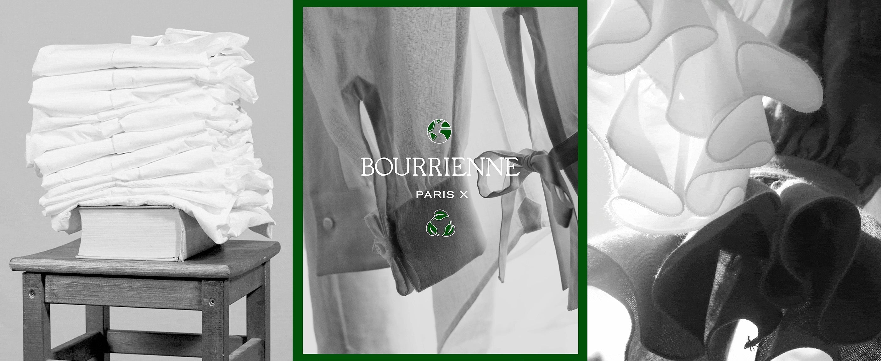 chemises Bourrienne Paris X en noir et blanc