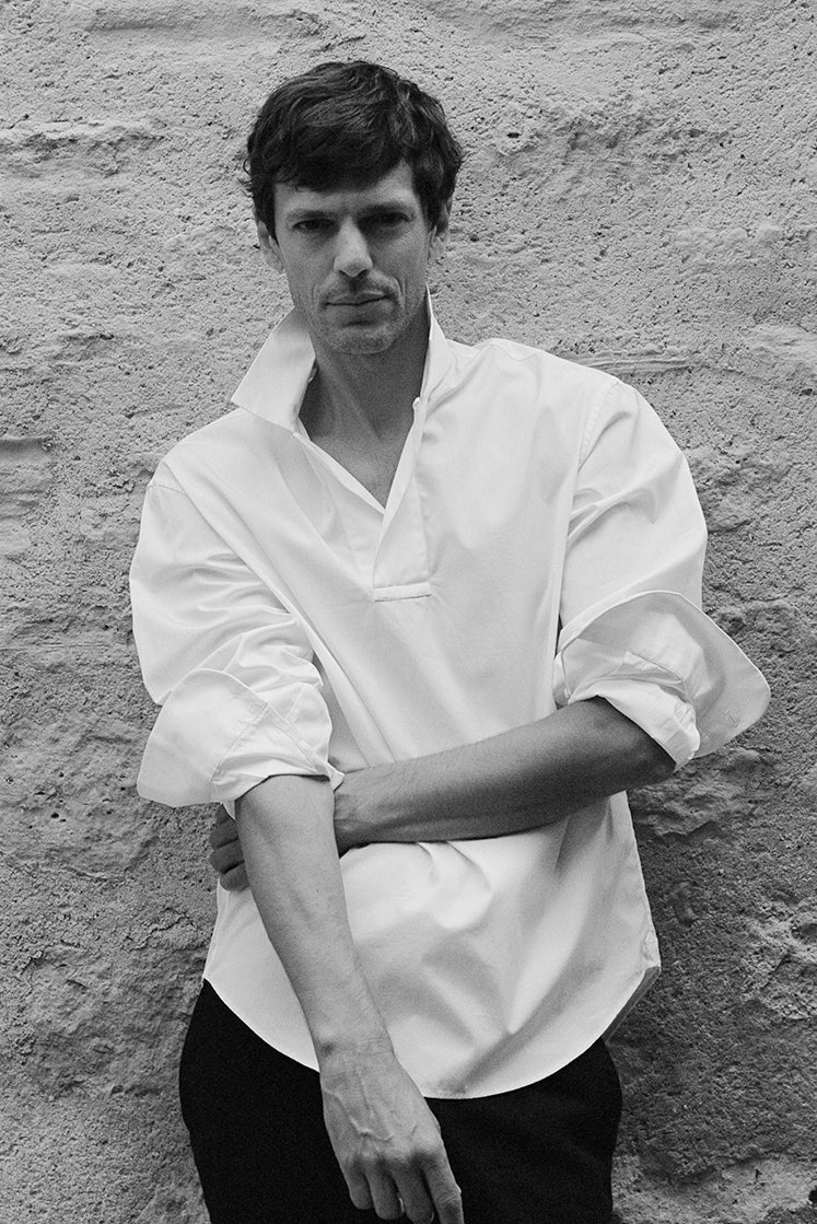 Chemise MARIN - 100% Coton - Blanc - XS