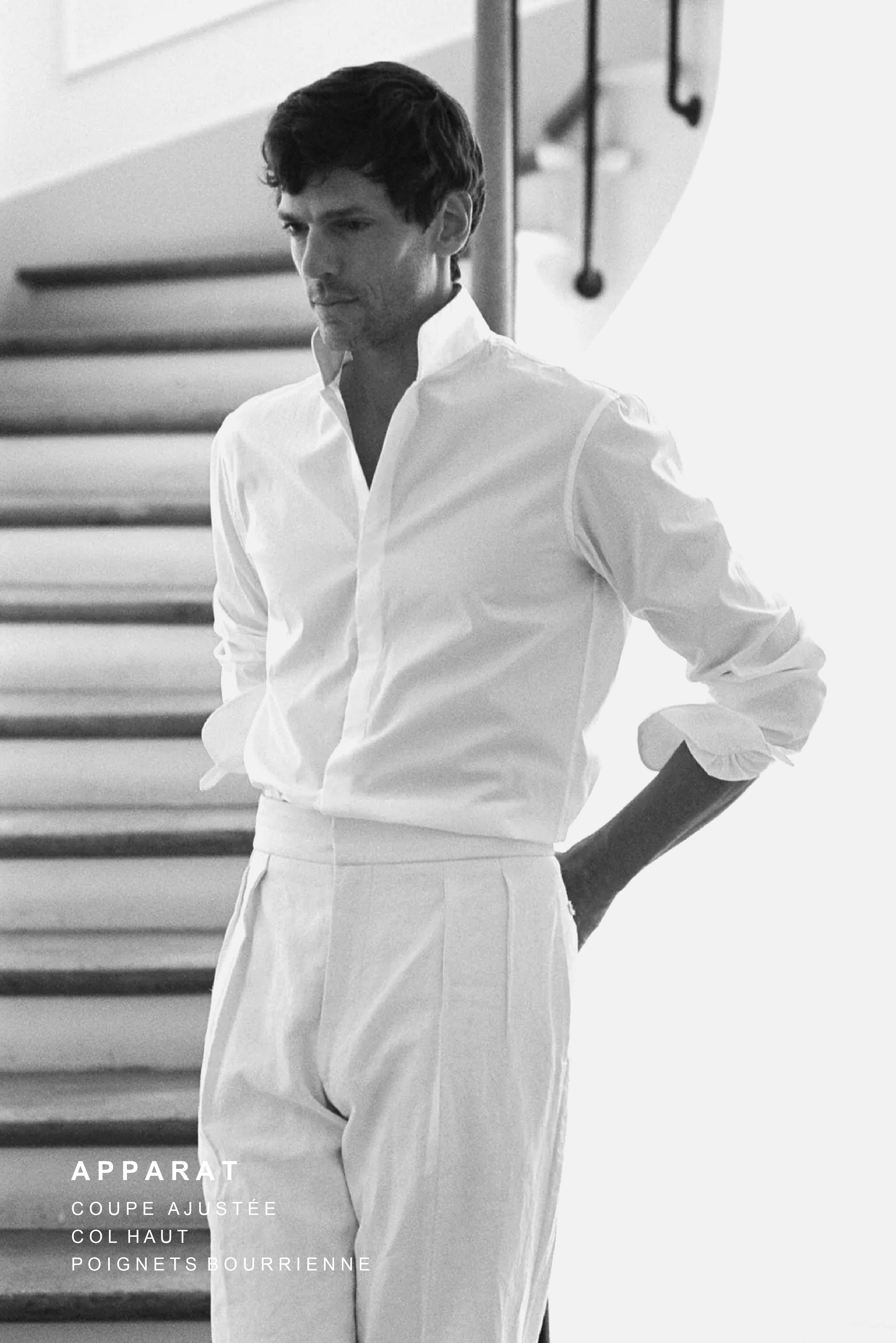 High-end White Shirts for Men I Bourrienne Paris X